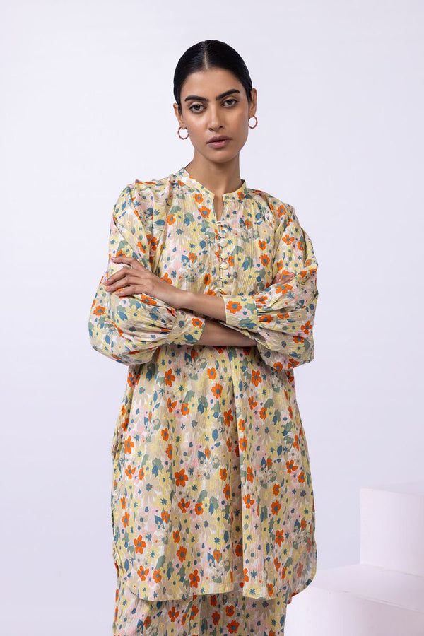 Printed | Ripple Crinkle Kurta Pants