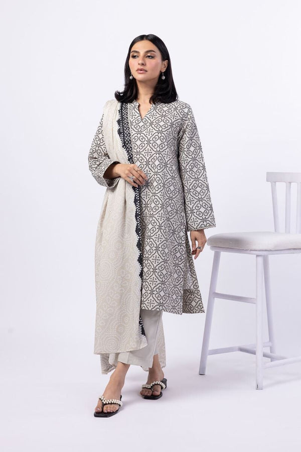 Printed | Cambric Kurta Pants 3 Pcs