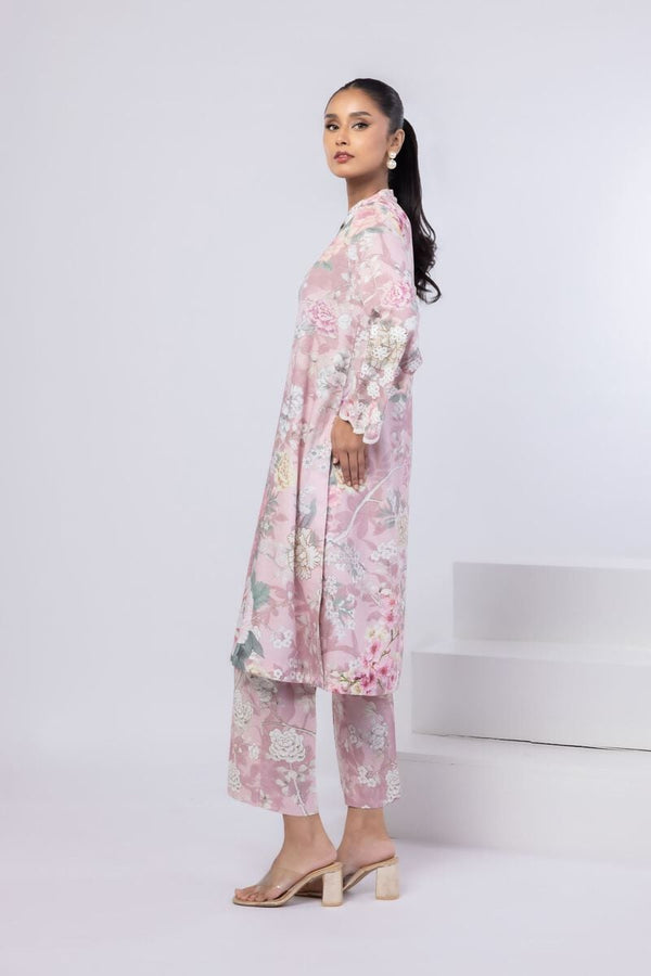 Embroidered | Dull Raw Silk Kurta