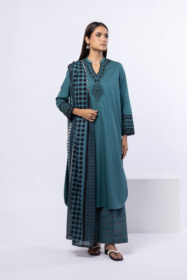 Embroidered | Crosshatch Poplin Kurta Pants