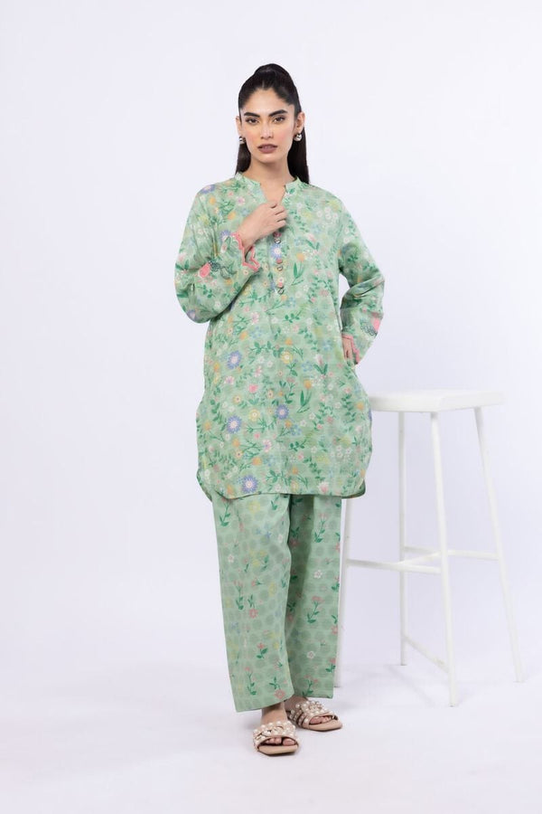 Embroidered | Cotton Dobby Kurta Pants