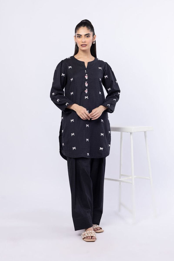 Embroidered | Cotton Dobby Kurta Pants