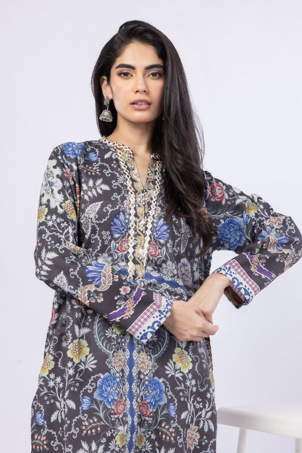 Embroidered | Russian Raw Silk Kurta