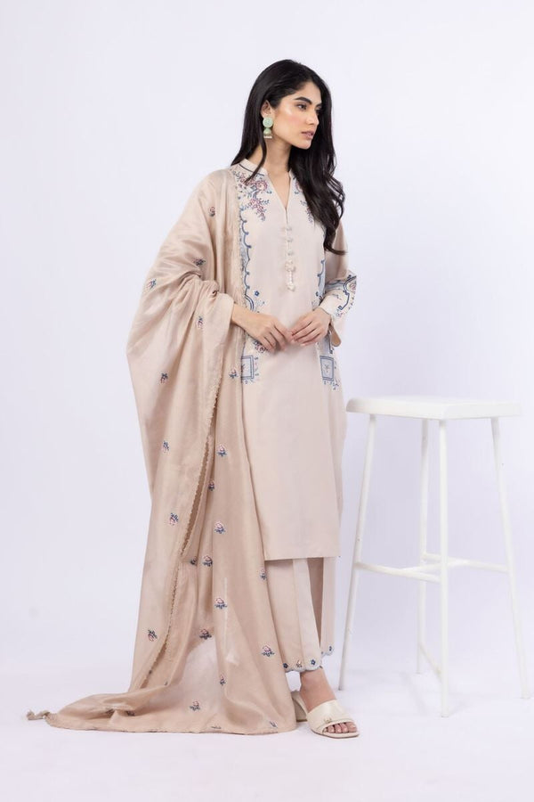 Embroidered | Raw Silk 3 Pcs