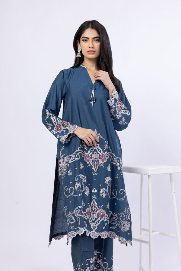 Embroidered | Raw Silk 3 Pcs