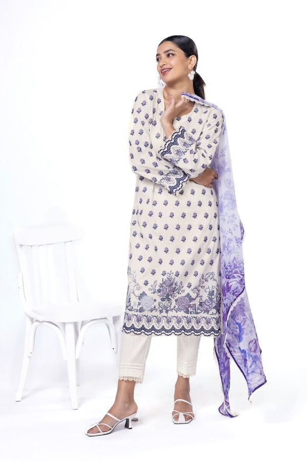 Embroidered | Dobby Tailored 3 Piece